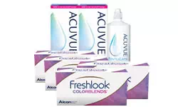 FRESHLOOK Colorblends Numarasız Kombi Set 4 Kutu