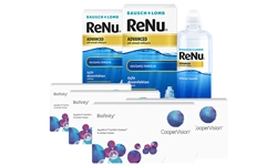Yıllık Biofinity Kombi Set 4 Kutu Renu Advanced Solüsyonlu